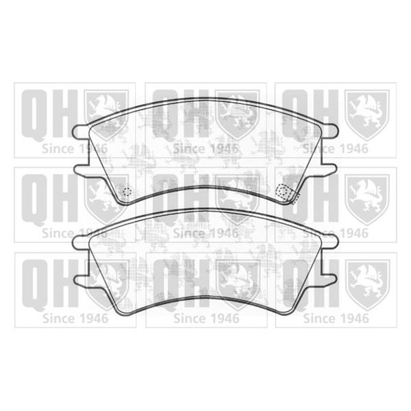 4 plaquettes de frein avant Quinton Hazell BP1115