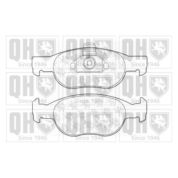 4 plaquettes de frein avant Quinton Hazell BP1131