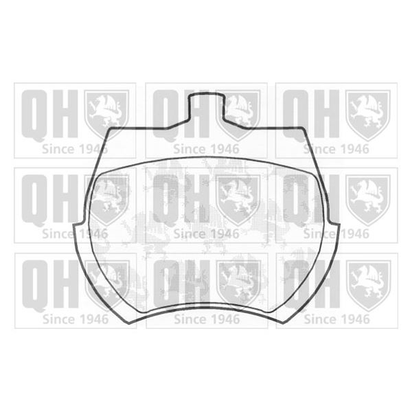 4 plaquettes de frein avant Quinton Hazell BP115