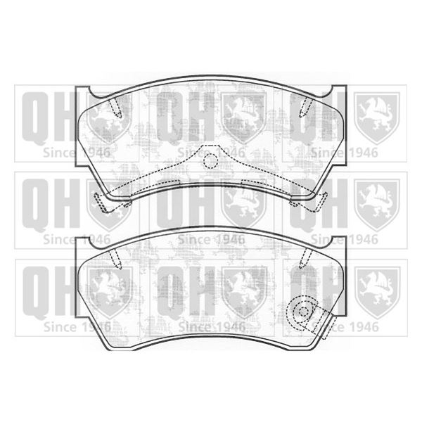 4 plaquettes de frein avant Quinton Hazell BP1151