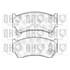 4 plaquettes de frein avant Quinton Hazell BP1151