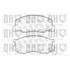 4 plaquettes de frein avant Quinton Hazell BP1195