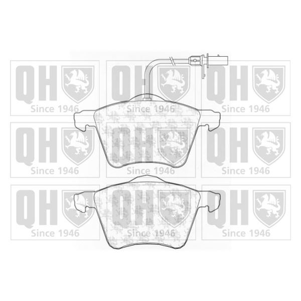 4 plaquettes de frein avant Quinton Hazell BP1199