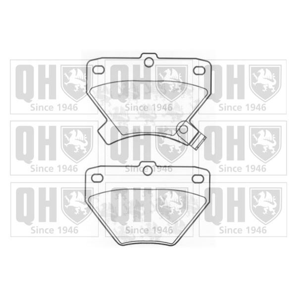 4 plaquettes de frein arrière Quinton Hazell BP1229