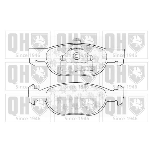 4 plaquettes de frein avant Quinton Hazell BP1236