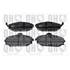 4 plaquettes de frein avant Quinton Hazell BP1242