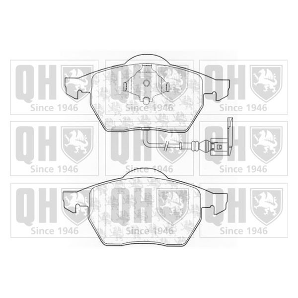 4 plaquettes de frein avant Quinton Hazell BP1243