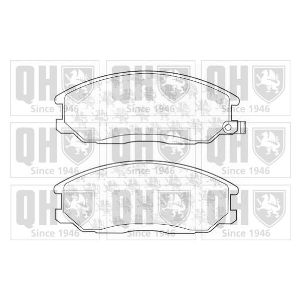 4 plaquettes de frein avant Quinton Hazell BP1245