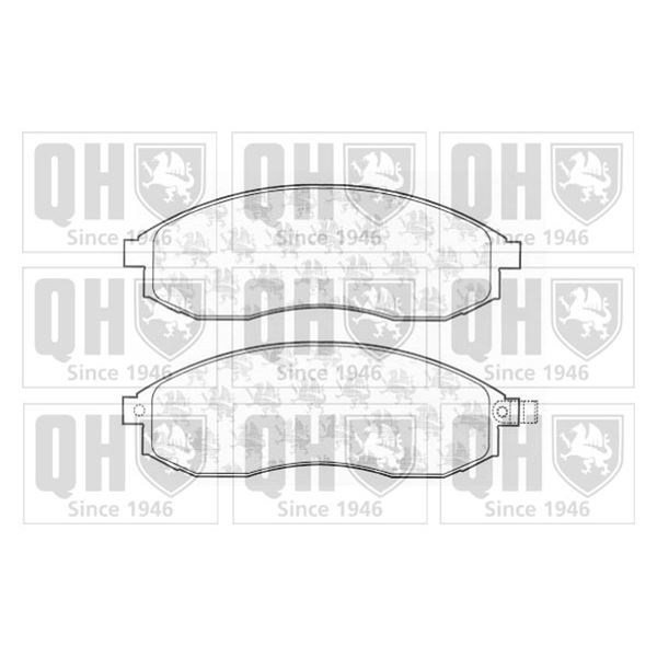4 plaquettes de frein avant Quinton Hazell BP1263