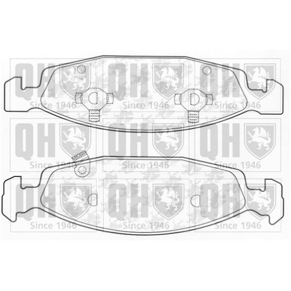 4 plaquettes de frein avant Quinton Hazell BP1265