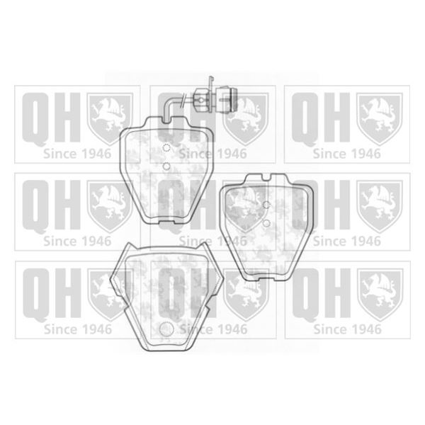 4 plaquettes de frein avant Quinton Hazell BP1268