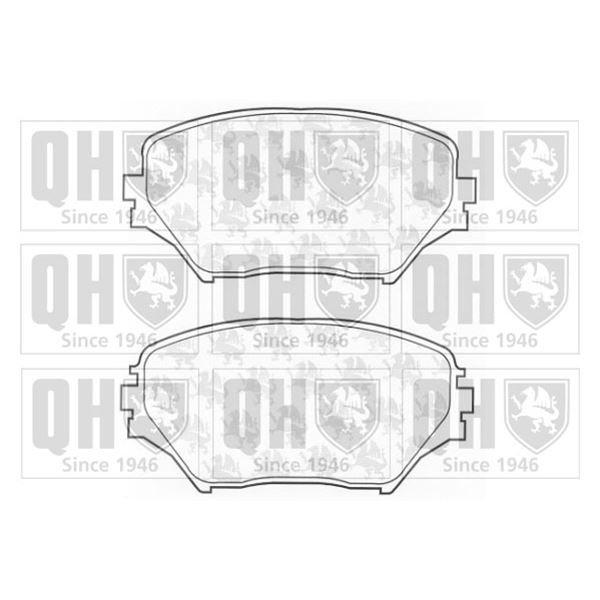 4 plaquettes de frein avant Quinton Hazell BP1271