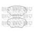 4 plaquettes de frein avant Quinton Hazell BP1271