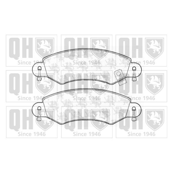 4 plaquettes de frein avant Quinton Hazell BP1273