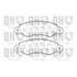 4 plaquettes de frein avant Quinton Hazell BP1273