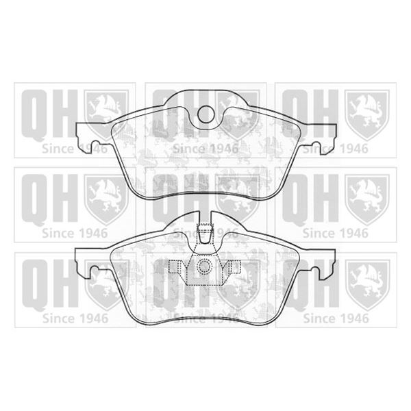 4 plaquettes de frein avant Quinton Hazell BP1291