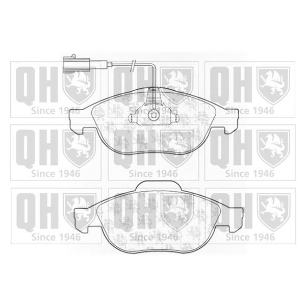 4 plaquettes de frein avant Quinton Hazell BP1302