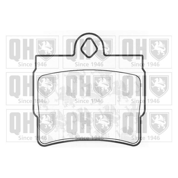 4 plaquettes de frein arrière Quinton Hazell BP1314