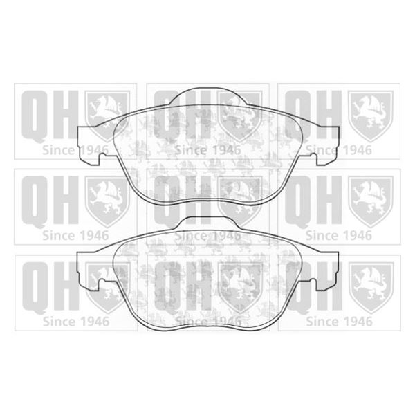 4 plaquettes de frein avant Quinton Hazell BP1320