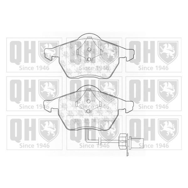 4 plaquettes de frein avant Quinton Hazell BP1324