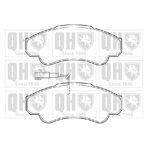 4 plaquettes de frein avant Quinton Hazell BP1342