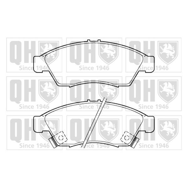 4 plaquettes de frein avant Quinton Hazell BP1348