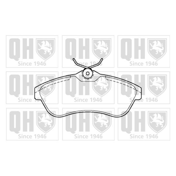 4 plaquettes de frein avant Quinton Hazell BP1351