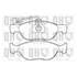 4 plaquettes de frein avant Quinton Hazell BP1353