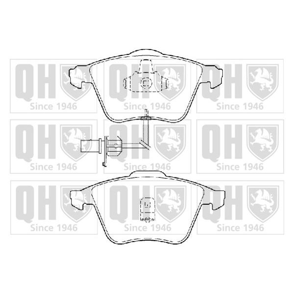 4 plaquettes de frein avant Quinton Hazell BP1356