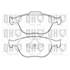 4 plaquettes de frein avant Quinton Hazell BP1358