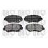 4 plaquettes de frein avant Quinton Hazell BP1376