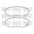4 plaquettes de frein avant Quinton Hazell BP1389