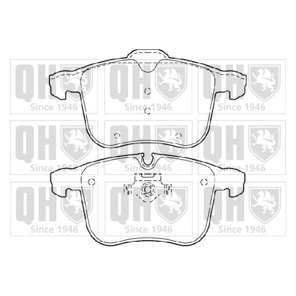4 plaquettes de frein avant Quinton Hazell BP1392