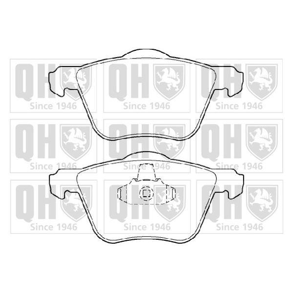4 plaquettes de frein avant Quinton Hazell BP1396
