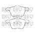 4 plaquettes de frein avant Quinton Hazell BP1396