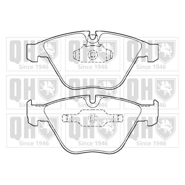 4 plaquettes de frein avant Quinton Hazell BP1398