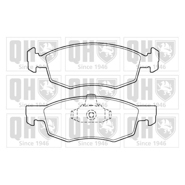 4 plaquettes de frein avant Quinton Hazell BP1402