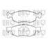 4 plaquettes de frein avant Quinton Hazell BP1402