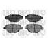 4 plaquettes de frein avant Quinton Hazell BP1415
