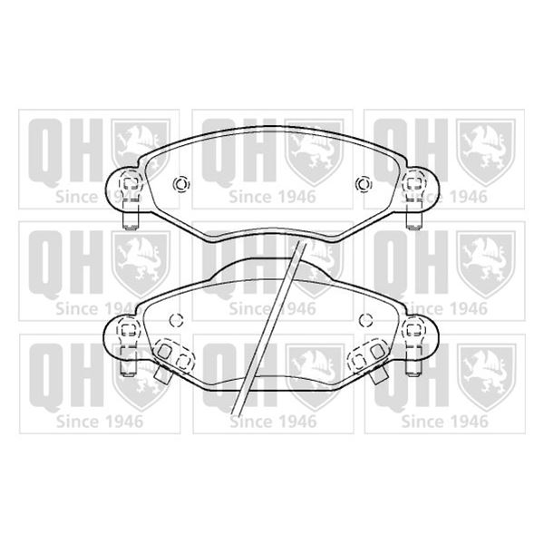 4 plaquettes de frein avant Quinton Hazell BP1416