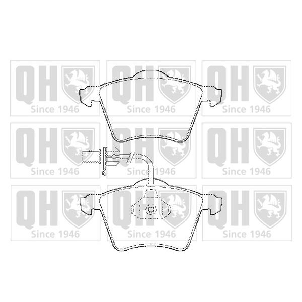 4 plaquettes de frein avant Quinton Hazell BP1428