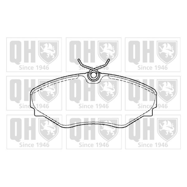 4 plaquettes de frein avant Quinton Hazell BP1440