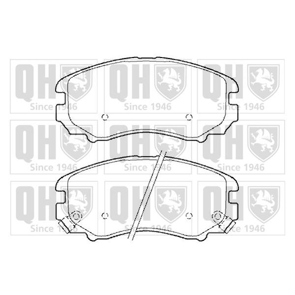 4 plaquettes de frein avant Quinton Hazell BP1444