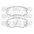 4 plaquettes de frein avant Quinton Hazell BP1444