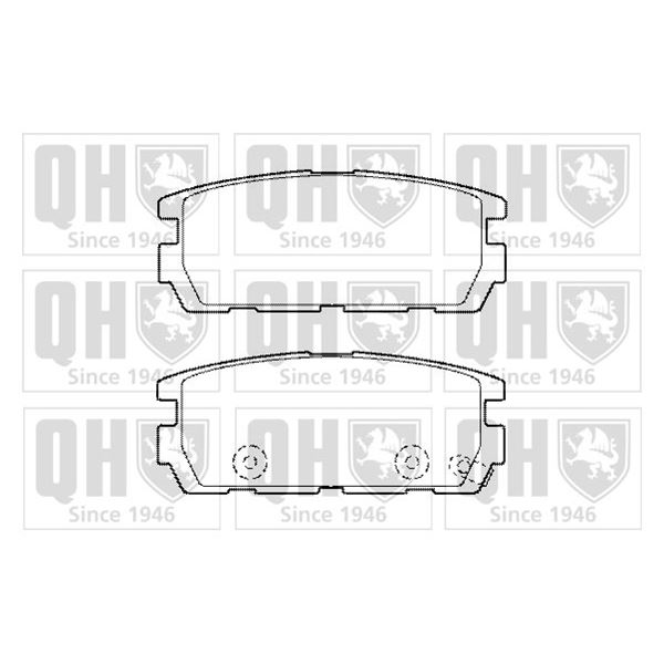 4 plaquettes de frein Quinton Hazell BP1446