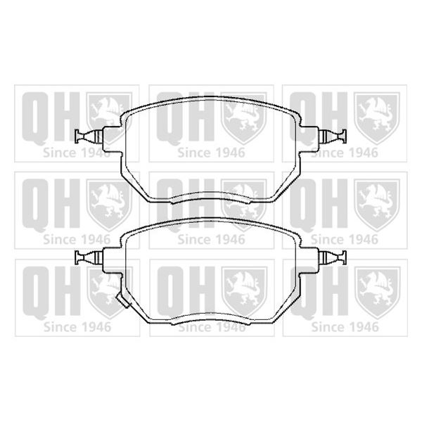 4 plaquettes de frein avant Quinton Hazell BP1477