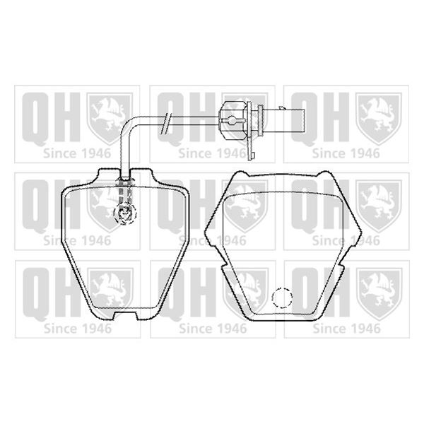 4 plaquettes de frein avant Quinton Hazell BP1488