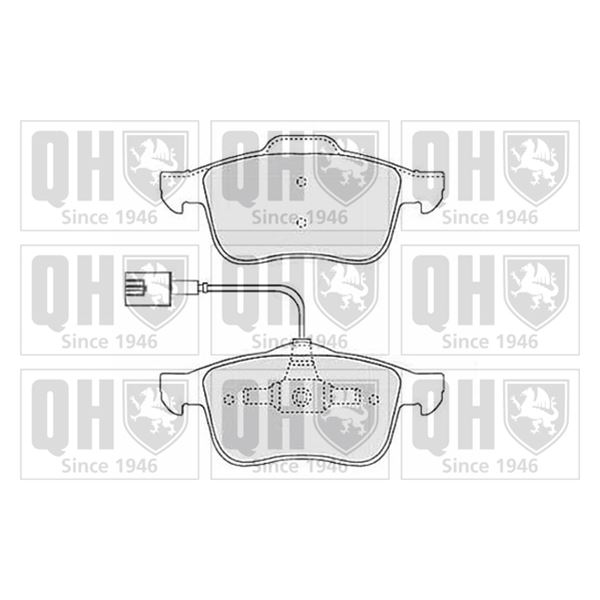 4 plaquettes de frein avant Quinton Hazell BP1502