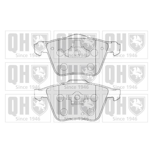 4 plaquettes de frein avant Quinton Hazell BP1548