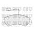 4 plaquettes de frein avant Quinton Hazell BP1575